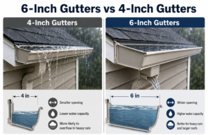 If you need 6 inch gutters, contact the Greenville 6 inch Gutter experts at SureFlow Gutters, LLC.