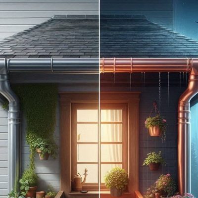 Aluminum vs. Copper Gutters in Greenville SC. Greenville gutter experts at SureFlow Gutters tell the difference.